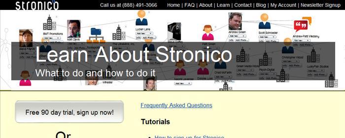 Stronico user settings